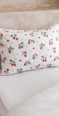 Bettwäsche-Set mit Erdbeeren – 3-teilig – Weiche Baumwollmischung