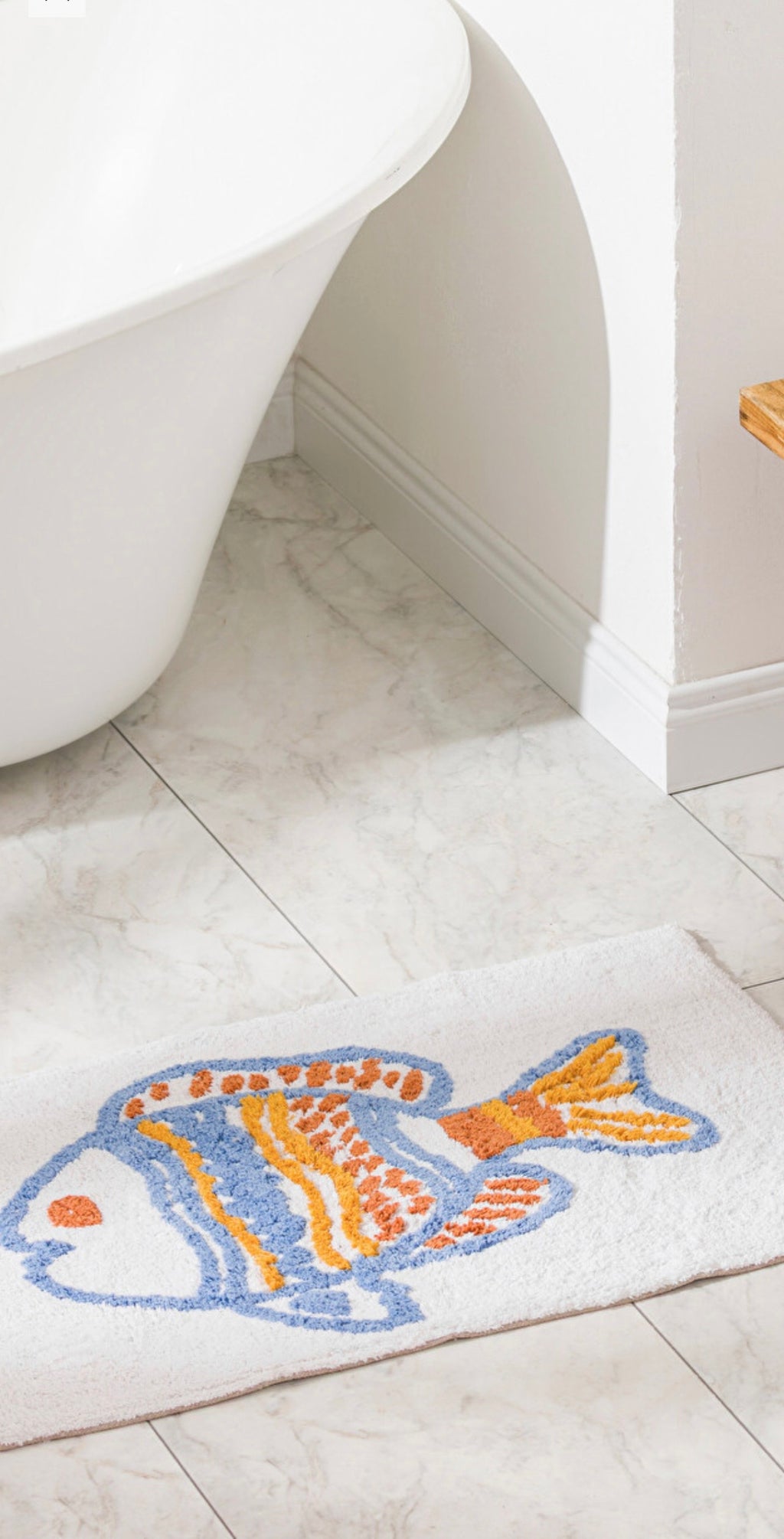 🛁 Getuftete Badematte – 50 × 80 cm